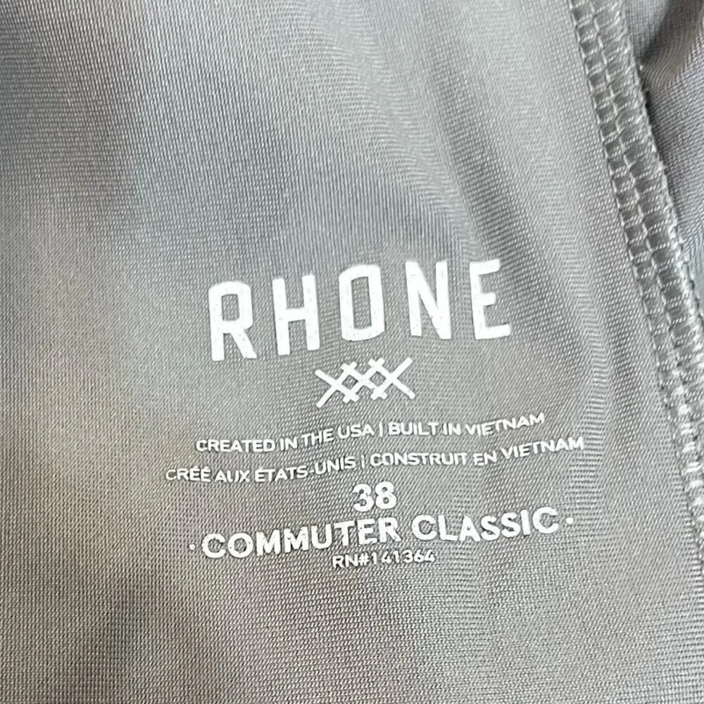Rhone Commuter Classic Pants Mens 38 Gray Performance Chino Travel Tech‎ Stretch